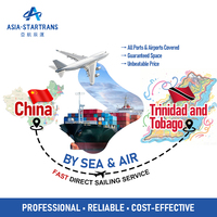 Transit maritime et aérien de conteneurs complets (FCL) Chine-Trinidad, DDP DDU