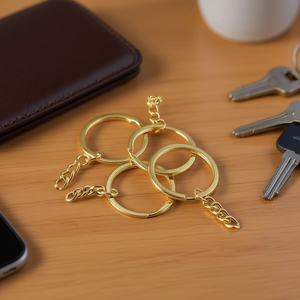 Portachiavi Iln con Catena in Oro 25mm, Confezione da 10 Pezzi - Product Image 2