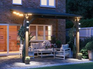 Cobertizos de jardín de <span class=keywords><strong>madera</strong></span> Pabellón Pérgola de <span class=keywords><strong>madera</strong></span> <span class=keywords><strong>3x3</strong></span> para sala de estar al aire libre Persianas de <span class=keywords><strong>madera</strong></span> Pérgola Gazebo - Product Image 2