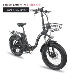 Europäisches Lager Schnelle Lieferung KETELES Long Range 20 "Fat Tire Adult Mountain Electric Faltrad Fahrrad mit 1000W Motor