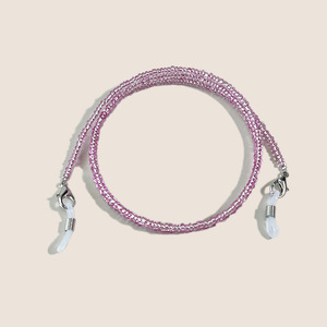 Chaîne et <span class=keywords><strong>cordon</strong></span> pour <span class=keywords><strong>lunettes</strong></span> Damai TC-C060, tendance, faits main, en perles acryliques transparentes de 4 mm, antidérapant, 28,34 pouces - Product Image 6
