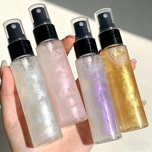 Spray fixateur de maquillage lumineux, hydratant, liquide, illuminateur pour le visage et le corps, léger, séchage rapide - Product Image 1