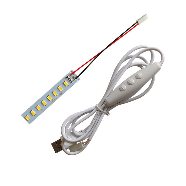 5v 10w/m Smd5730 Usb Dimming Switch Cable Strip Light 1W-4W White Warm White Color Led Strip Night Light Accessories