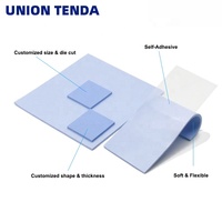 Pads thermiques en silicone conducteurs de chaleur 2 W/m-K, épaisseur 0,5 mm, autocollants, pour dissipation thermique GPU CPU, feuille isolante