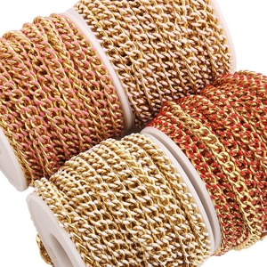 สร้อยคอคิวบา สร้อยข้อมือ สีผสมเคลือบสี สแตนเลส แฟชั่นสำหรับทุกเพศ ของขวัญเครื่องประดับ H1439 - Product Image 5