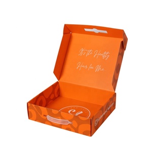 Tùy Chỉnh Các Tông Màu Trắng Bao Bì Hộp Trang Phục Cứng Gửi Thư Hộp Với Tay Cầm Bằng Nhựa - Product Image 6