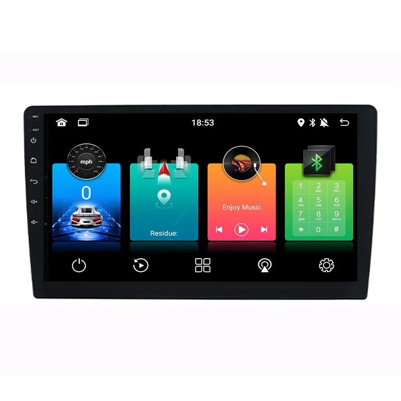 10 นิ้ว 2DIN UniversalรถวิทยุCarplay AndroidอัตโนมัติAM RDS AHD GPS WIFIเครื่องเล่นมัลติมีเดียOBD2 ฟังก์ชั่นการเชื่อมต่อการ์ดSD