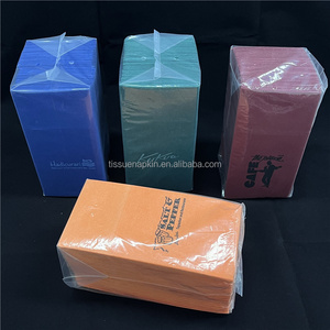 Essuie-mains jetables de salle de bain haut de gamme personnalisables OEM 55gsm serviettes en papier Airlaid noir en lin pour dîner d'invité - Product Image 3