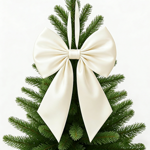 Large Christmas Bow Ornament Velvet Giant Wreath Bows <b>Xmas</b> Tree Topper Hanging Bows for Christmas Home Wall <b>Outdoor</b> - Product Image 5