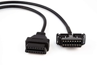 Kabel Konektor OBD 2 Pria/Wanita Berkualitas Tinggi Linkyou untuk Ekstensi Sistem Diagnostik Mobil untuk pelacakan gps eld