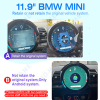 Autoradio Android 15 11,9 pouces avec Carplay, lecteur vidéo, navigation GPS pour BMW Mini Cooper R56 R57 R58 R60 F54 F56 F60