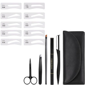 WELLFLYER BYTS-075 nouveauté ensemble de sourcils pour hommes rasoir à sourcils ciseaux de beauté <span class=keywords><strong>crayon</strong></span> à sourcils avec brosse ensemble de maquillage de beauté pour hommes - Product Image 2