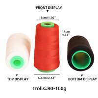 Fil à coudre en rayonne de couleur en stock 1500Y 202, filament de broderie informatique pour machine à broder, fil pour coudre des vêtements