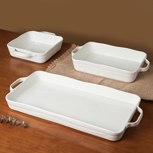 Service de table moderne en porcelaine blanche de style européen <span class=keywords><strong>italien</strong></span>, vaisselle en céramique minimaliste pour hôtel et restaurant - Product Image 6