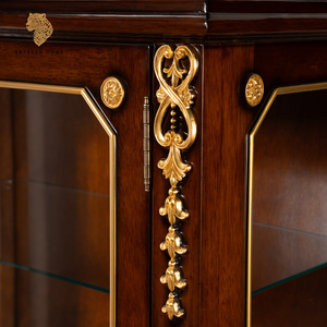 Mỹ thấp Tủ rượu vang thiết kế cổ điển cửa kính hiển thị rượu vang cho hộ gia đình đồ nội thất góc tủ lưu trữ - Product Image 4