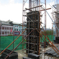 Panneau de coffrage de coffrage de colonne carrée en plastique imperméable réutilisable de Chine pour la construction