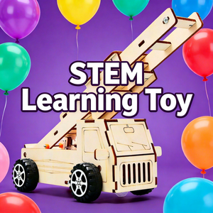 Kit d'expérimentation scientifique de voiture à échelle de sauvetage DIY - Jouet éducatif STEM pour enfants - Product Image 1