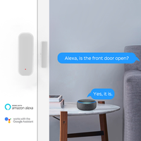 Détecteur d'ouverture de porte de maison intelligente Tuya avec télécommande d'alarme antivol pour maison intérieure Détecteur de porte de fenêtre intelligent WiFi