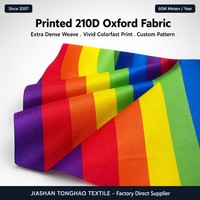 Tela Oxford 210D de Nuevo Estilo, Resistente a la Abrasión, con Patrón Geométrico Abstracto, Tejido Extra Denso, para Ropa de Patinaje sobre Ruedas