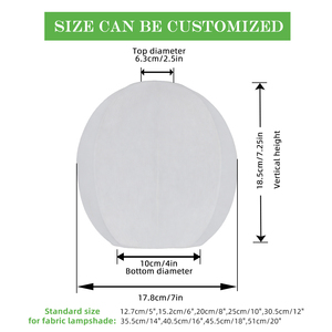 Paralume a Sfera Rotonda per Lampada a Sospensione, Coprilampada a Cupola Fatto a Mano - Product Image 4