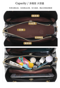 Nuevo Bolso de Lujo para Mujer, Bolsos de Hombro al por Mayor, Bolso Cruzado de Moda, Bolsos de Mano de Cuero y Carteras para Mujer - Product Image 3
