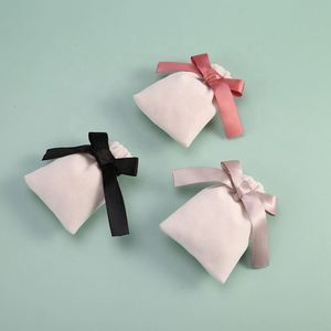 Sac de rangement en microfibre rose pour bijoux, exporté par Christmas Factory, personnalisable avec logo imprimable, vente chaude - Product Image 1