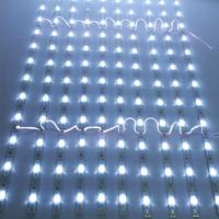 Bande lumineuse LED 12V pour boîte à lumière rétroéclairée, barre lumineuse LED SMD2835 3030 avec diffuseur et lentille