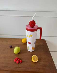 Grande capacité voiture Thermos <span class=keywords><strong>tasse</strong></span> battant Huatian Ton <span class=keywords><strong>tasse</strong></span> en acier inoxydable <span class=keywords><strong>tasse</strong></span> à eau avec paille Polyfoam artisanat produit - Product Image 3