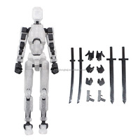 Figurines d'action d'anime robot 3D mobiles et cool, 13 figurines en PVC, jouets sensoriels pour garçons