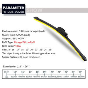 Limpiaparabrisas universal para coche, limpiaparabrisas de silicona de <span class=keywords><strong>Gel</strong></span> de sílice sin marco, 14 "16" 17 "18" 19 "20" 21 "22" 24 "26" 28" - Product Image 2