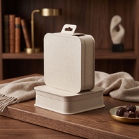 Boîte à bijoux compostable écologique, emballage en pulpe moulée durable, boîte cadeau