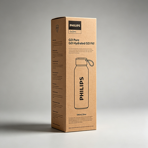 Boîte en carton personnalisée de qualité supérieure, imprimée en offset, pour bouteille isotherme Carote, production en 72h, boîte d'expédition en carton imperméable - Product Image 2