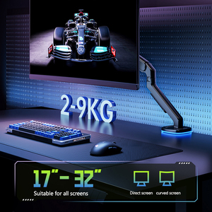 Soporte de Monitor de brazo robótico voladizo juego de deportes electrónicos RGB luz de ambiente pantalla de ordenador soporte de Monitor de elevación de 32 pulgadas - Product Image 4
