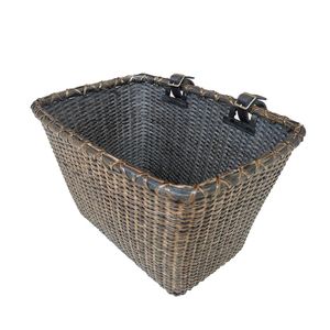 Yulin Jiafu plastic bicycle basket Front removable bicycle basket with Faux Leather Straps Handlebar bicycle rear baskets