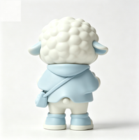 Figurine d'art de collection personnalisée en forme de mouton, statue de dessin animé en PVC et ABS, fabrication OEM en Chine, figurine personnalisée pour la vente en gros de produits de marque