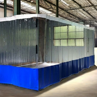 Rideaux latéraux industriels en vinyle transparent personnalisés Bâche enduite de PVC en PVC polyester pour diviseurs d'entrepôt