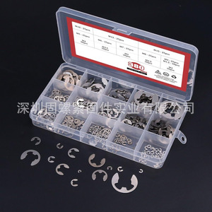 380pcs Stainless Steel Circlip Retaining Ring Set Metric C-Shape For Shaft DIN Standard Boxed 304 Grade A - Product Image 3