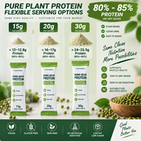 Protéine de haricot mungo en sachet individuel 30g – Poudre protéinée végétale végane pour la gym, l'hôtel, les voyages – Pour propriétaires de marques et distributeurs