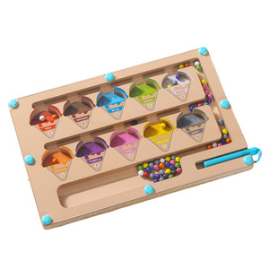 ของเล่นเขาวงกตตัวเลขแม่เหล็กสำหรับเด็กเล็กพร้อมปากกาและแม่เหล็ก การศึกษาปฐมวัย การพัฒนาสติปัญญา การฝึกตรรกะ - Product Image 5