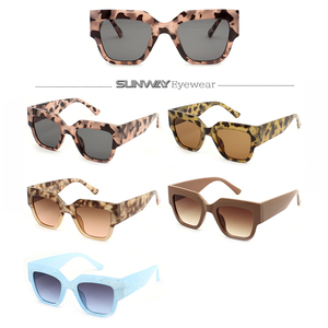 Vintage Style Brand Oversized Square Frame <b>Sun</b> Glasses <b>Shades</b> Multicolor Personalized Customsized UV400 Sunglasses for Women Men - Product Image 4