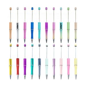 Bolígrafo Personalizable con Cuentas, Recubrimiento UV, Regalo Promocional de Metal con Impresión de Logotipo - Product Image 1