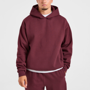 Sweat à capuche unisexe vintage de qualité supérieure, coupe classique, streetwear d'hiver, avec poche, en molleton bouclette, coton lourd écologique - Product Image 5