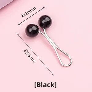 Écharpe en soie perlée croisée pour femmes Clip Turban Pin Broche Cou pour les décorations de fête - Product Image 4