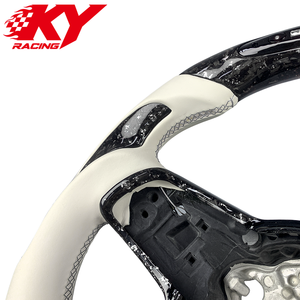 Volante LED de fibra de carbono forjado personalizado para Volkswagen MK7 MK7.5 Golf 7 GTI GTD R GTS R-Line Tiguan Passat Polo - Product Image 2