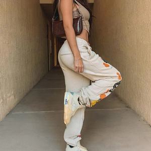 Pantalones Deportivos de Algodón 100% Orgánico para Mujer, Diseño con Logotipo Personalizado, Pantalones Deportivos Ajustados, Casuales, Holgados, de Corte Ajustado - Product Image 2