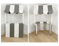 Tente de jeu personnalisable en toile de coton pour stand de marché, stand de bonbons, chariot de crème glacée, pour enfants, jeu d'intérieur