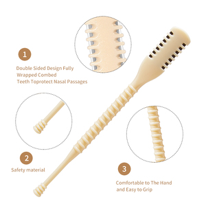 Outils d'épilation de haute qualité <span class=keywords><strong>pour</strong></span> femmes, rasoirs à raser le visage, rotation à 360 degrés, peigne double face <span class=keywords><strong>pour</strong></span> les narines, couteau à poils de <span class=keywords><strong>nez</strong></span>, tondeuse - Product Image 2