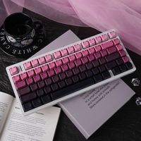 MAO Cat High-profile Side-sculpted Translucent Full Set BlackBerry PBT 5-face Dye-sublimated Keycaps Best-selling Cross-border
