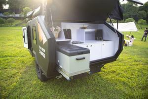 Mini caravana en forma de lágrima, remolque de Camping con ducha - Product Image 4