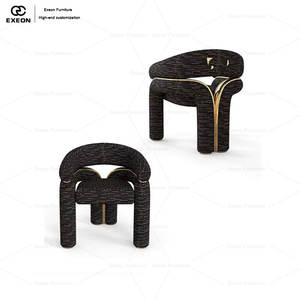 Meubles de restaurant classiques haut de gamme au design unique, chaises de salle à manger en tissu, chaises de salle à manger créatives et luxueuses pour la maison et les villas - Product Image 5